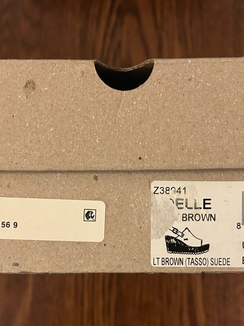 B.o.c. Brown Suede Wedge Slingback Sandals 8 Med (US) New - Picture 10 of 11
